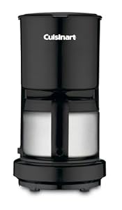 Cuisinart DCC-450BK 4-Cup Coffeemaker with Stainless-Steel Carafe, Black