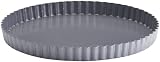 Bonjour Commercial Nonstick Bakeware 9.5 Inch Fluted Tart Pan with Loose Base