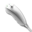 Memwah Wii Nunchuk Nunchuck Remote Controller Add-on for Nintendo Wii - White