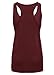 Burgundy Spiritual Hamsa Hand Yoga Loose Fit Muscle Tee Tank Top