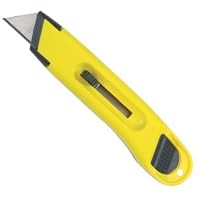 Stanley Bostitch Plastic Light-Duty Utility Knife with Retractable Blade, Yellow (10-065)