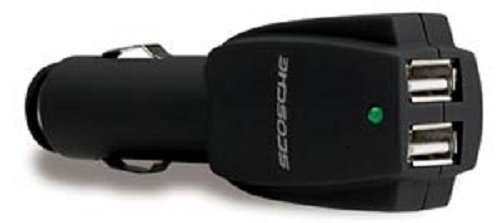 Scosche Dual USB Car Charger for iPhone 3G and iPhone 4/4S, iPhone 5 iPod, MP3 Players, and More