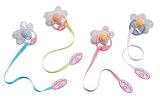 Zapf Creation 761151 Baby Annabell Dummy with Ribbon and Clip (Various Colours)