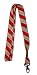 Foot Galaxy Christmas Candy Stripe Printed Lanyards