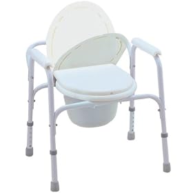 Bedside Commode/Toilet Seat/Safety Rails - All in One Commode