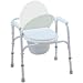 Bedside Commode/Toilet Seat/Safety Rails - All in One Commode