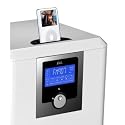 Apple MADE FOR IPOD Certified 2.1 Channel Hi-Fi Stereo iPod Digital Music System Wood Wooden Speaker and Docking Station CUBE For Apple Classic Video Nano 4G G4 Touch iPhone 2G 3G 3GS/3G S and MP3 Player (Remote Control Included) - Ricco J&L IFS26 (WHITE)