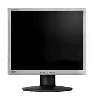 LG L1742PM 17" LCD monitor, 4:3, DVI, silver, Narrow bezel, speaker, DVI, height adjust/pivot stand, 8000:1 (DFC) contrast ratio, 5ms response time