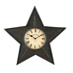 Black Star Kitchen Wall Clock