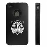 Apple iPhone 4 4S 4G Black Aluminum & Silicone Case Dallas Mavericks