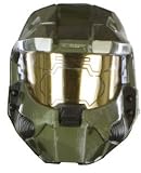 Halloween Masks Officially Licensed Halo Video Game Movie Master Chief 1/2 Half Plastic Costume Mask