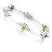 Sterling Silver Multicolor 5-Oval Stone Station 7