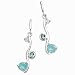 Crystal Set Silver Wave Earrings