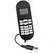 CCS30586 USB Voip Phone,w/ LCD Display,6 Volumes,5' USB Cable,Black
