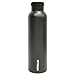 Lifeline 7506BK Matte Black Stainless Steel Vacuum Insulated Double Wall Bottle - 24 oz. Capacity