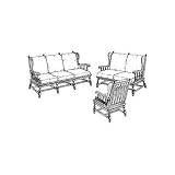 Sofa, Chair and Loveseat Plan (Woodworking Project Paper Plan)