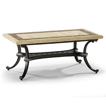 Carlisle Stone-top Coffee Table - Frontgate,Patio Furniture