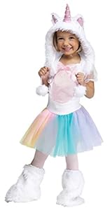Fun World Costumes Baby Girl's Unicorn Toddler Costume, White, Small(24MOS-2T)