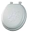 Mayfair 1386EC 000 Soft Series Butterfly Toilet Seat with Easy-Clean Hinges, Round, White