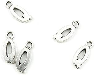 15 PCS Jewelry Making Charms A8WE2K Alphabet Q Antique Silver Tone Necklace Bracelet Repair Bulk Lots Pendant Findings