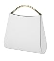 Rounded Dyeble Tote with Metal Handle Evening Bag (D 61251)