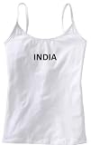 INDIA - Country Series - White Women's / Girls Camisole (Girlie / Babydoll)