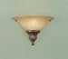 Murray Feiss WB1236BRB One-Light Stirling Castle Collection Wall Bracket, British Bronze with Antique Excavation Glass Shade