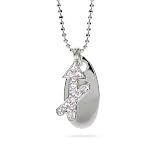 Eve s Addiction Sterling Silver and CZ Sagittarius Charm Necklace