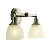 KOHLER K-10571-BN Devonshire Double Wall Sconce, Vibrant Brushed Nickel
