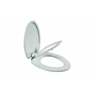 Mayfair 86CP 000 NextStep Built-in Potty Seat with Non-Tarnish Chrome Hinges, Round, White by Mayfair