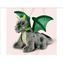 31ssKWHV0VL 11 Green Dragon with Iridescent Wings and Chest Plush Stuffed Animal Toy by Russ
