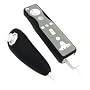 2 Tone Silicone Skin Case for Nintendo Wii Remote Control & Nunchuk -Black and Grey