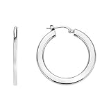 Charles Garnier Sterling Silver Hoop Earrings