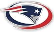 New England Patriots 12"x12" Die-Cut Window Film - Football Sports Merchandise