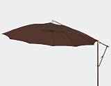 Sun Comfort Pendolino 3m mocca/champ. Gestell:champ.,Poly:mocca