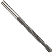 Cleveland 2580 High Speed Steel Regular Length Drill Bit, Low Helix, Coolant Through, Black Oxide, Round Shank, 118 Degree Conventional Point
