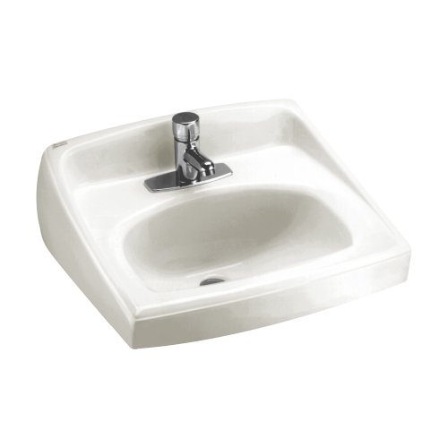 American Standard 0356.421.020 Lucerne WallMount Lavatory Sink with Center Faucet Hole, White
