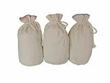 All White Baby Utility/Diaper Draw String Bag in Small French Waffle Weave