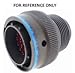 DEUTSCH AFD57-22-41SW-6140 CIRCULAR CONNECTOR, PLUG, 41 POSITION, 22-41, IN LINE