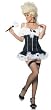Flirtatious French Lady Maid Petticoat Dress Costume for You! All new Style for this Year! (Stockings, Wig & Choker not included)