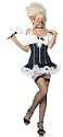 Flirtatious French Lady Maid Petticoat Dress Costume for You! All new Style for this Year! (Stockings, Wig & Choker not included)
