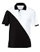 Premium Quality Men's Specter Sports Auto Racing Race Wear Golf Shirt - White/Black