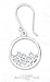 Sterling Silver 3/4 Inch Circle Earrings With Inscribed Daisies