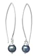 Pearl earrings, 'Sublime Darkness' Pearl earrings, 'Sublime Darkness'