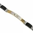 316L Stainless Steel Bracelet anodized in gold color. Width: 7.5mm Length: 8"