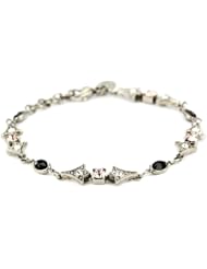 Sorrelli "French Blush" Vintage-Inspired Crystal Silver-Tone Bracelet, 8"