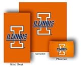 Illinois Fighting Illini Bed Sheet Set (Full/Queen) - NCAA College Athletics