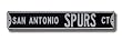 San Antonio Spurs Court Ct Sign 6 x 36 NBA Basketball Street Sign