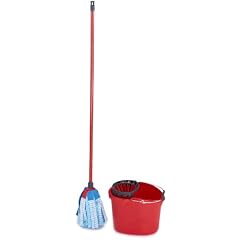 Vileda 132267 Mocio Komplett Set Box Wischmop bestehend aus Mocio/Wischmop System inll. Dreiteiligem Stiel und Mocio Eimer