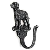 Hook, labrador, Antique Pewter, 1 1/2" projection, 3 1/2" o.a.